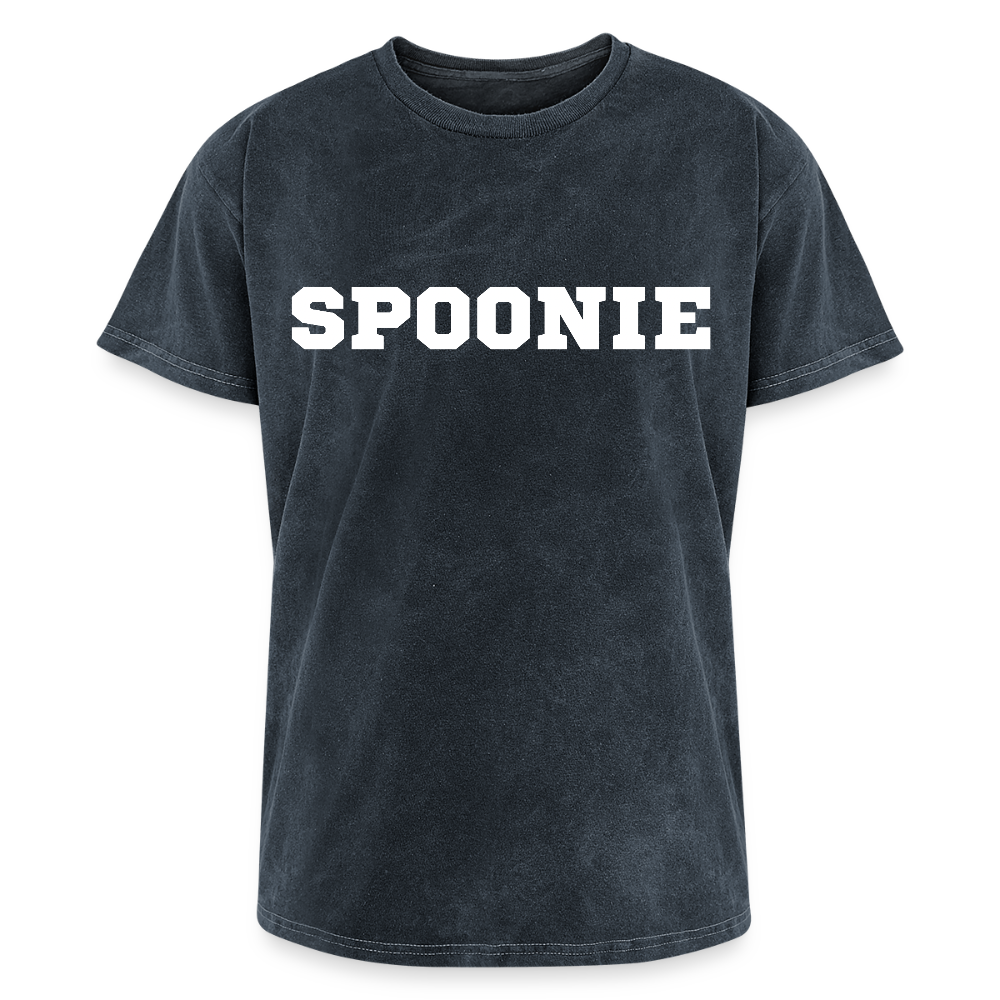 “Spoonie” Mineral Wash T-Shirt - mineral navy