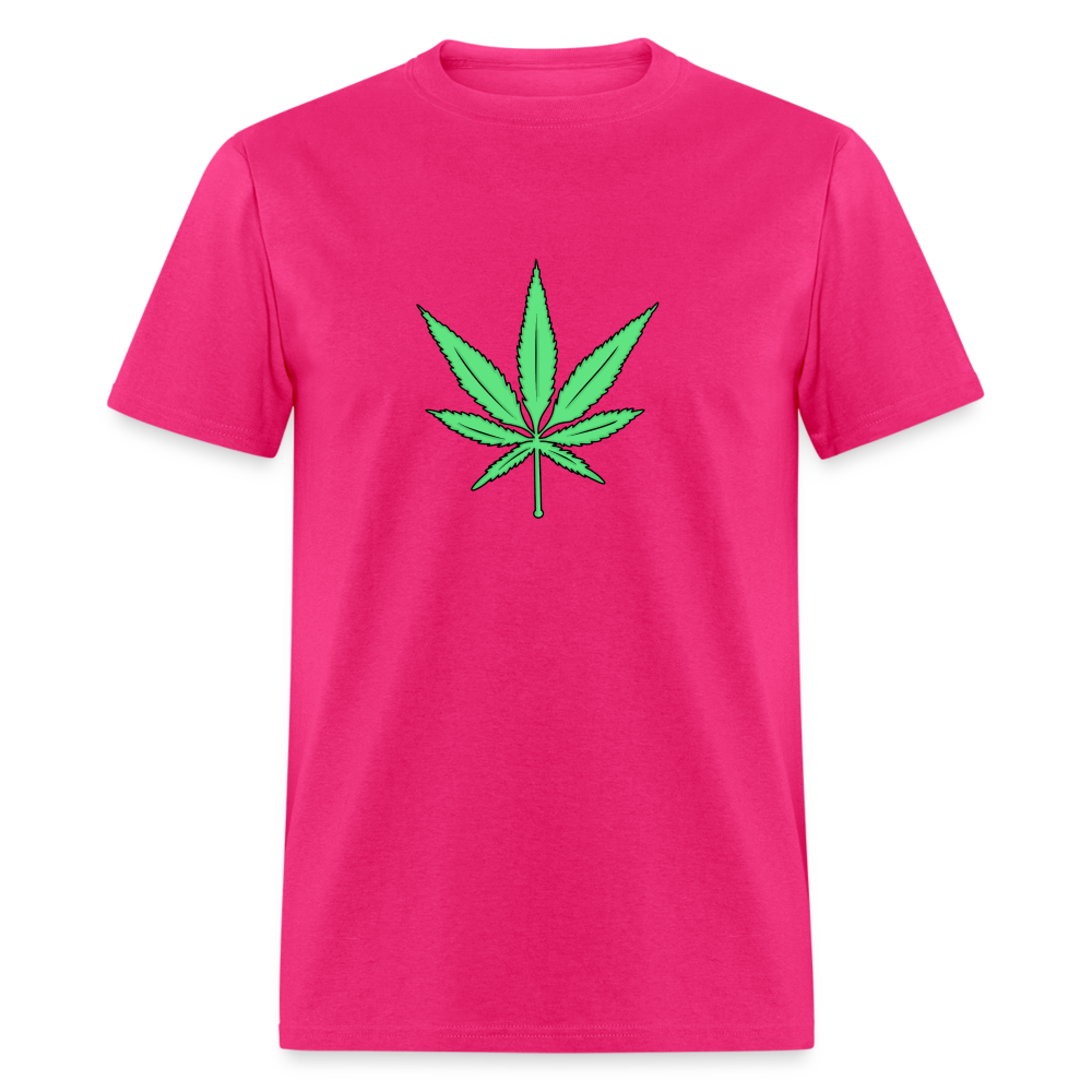 “Weed Leaf” Unisex Classic T-Shirt - fuchsia