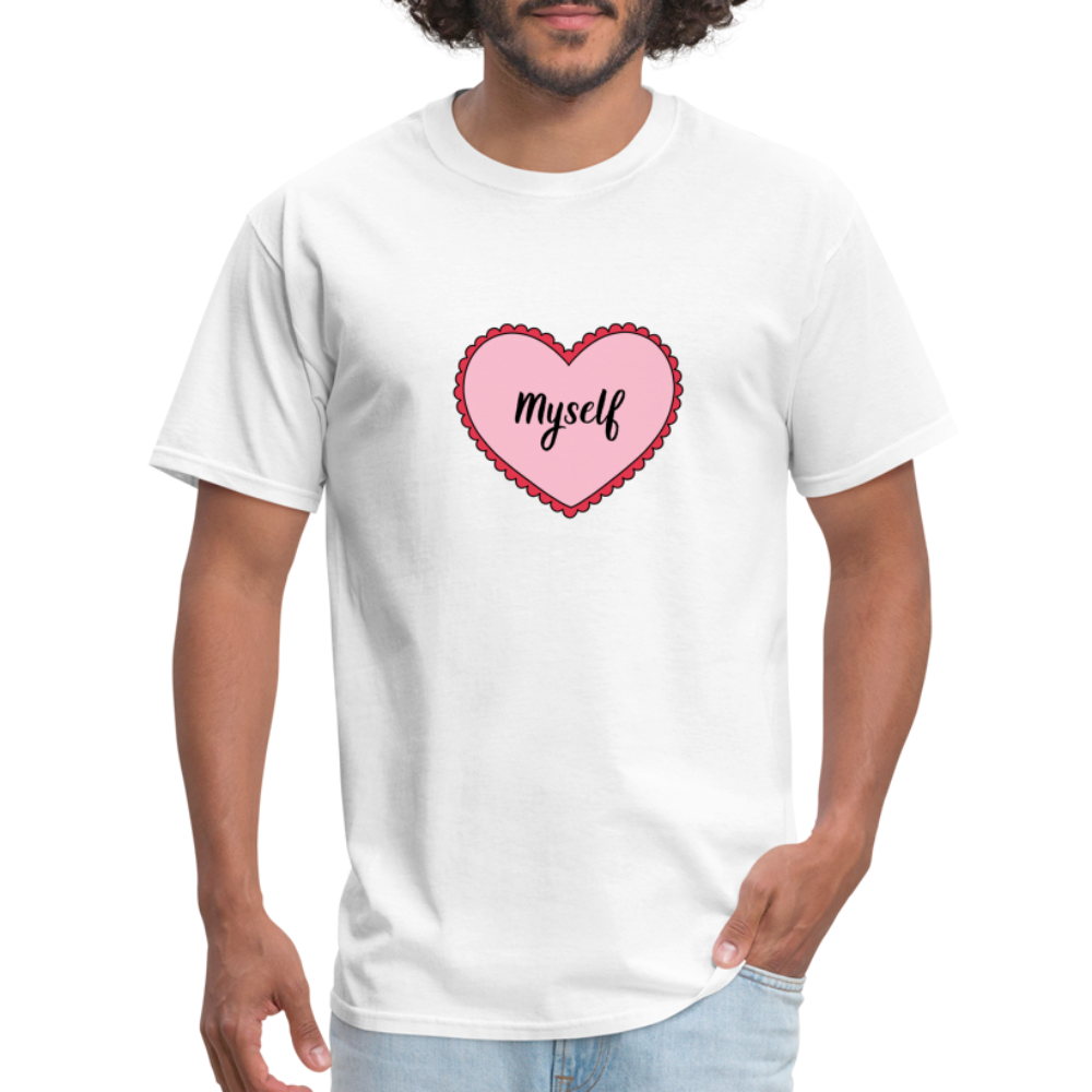 “Love Myself” Unisex Classic T-Shirt - white