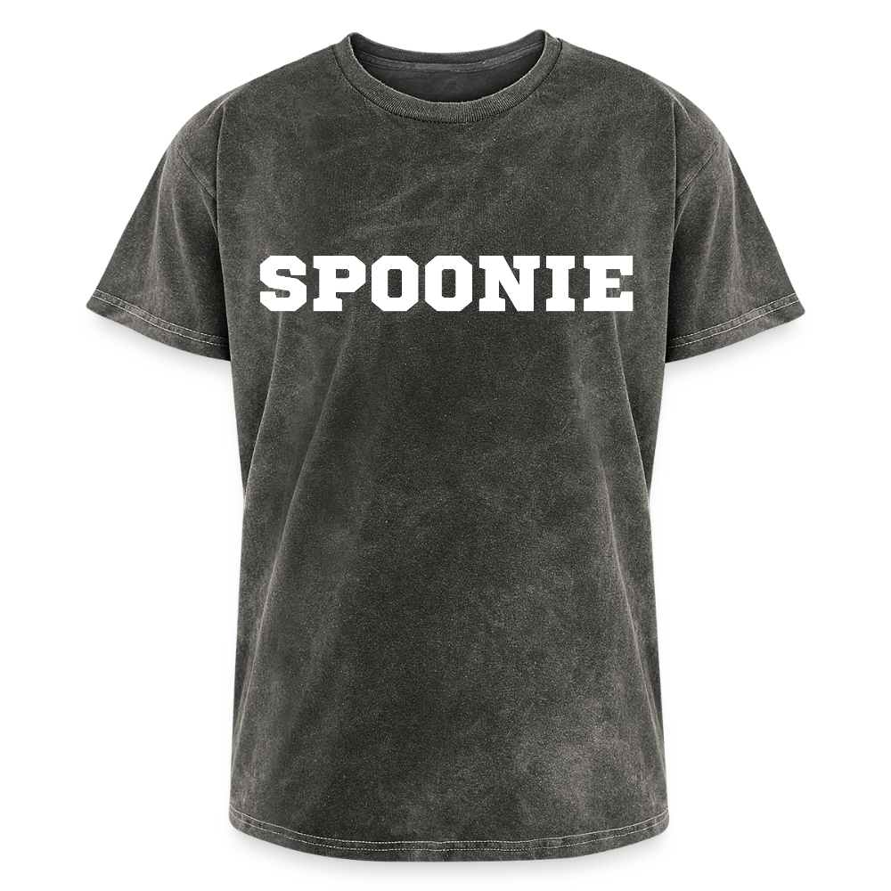 “Spoonie” Mineral Wash T-Shirt - mineral charcoal gray