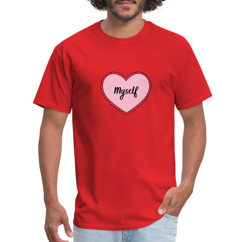 “Love Myself” Unisex Classic T-Shirt - red