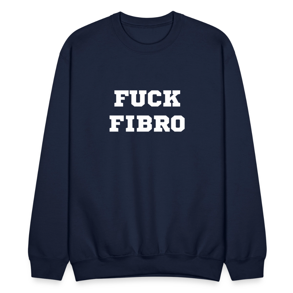 “Fuck Fibro” Unisex Crewnecks Sweatshirt - navy