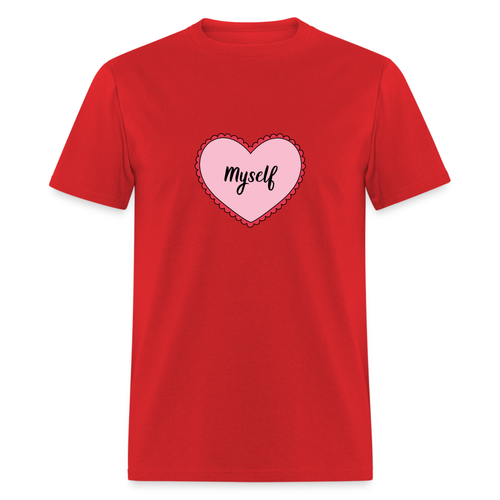 “Love Myself” Unisex Classic T-Shirt - red