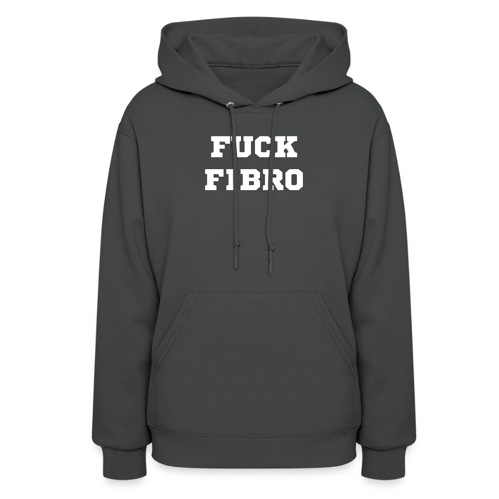 “Fuck Fibro” Women’s Hoodie - asphalt