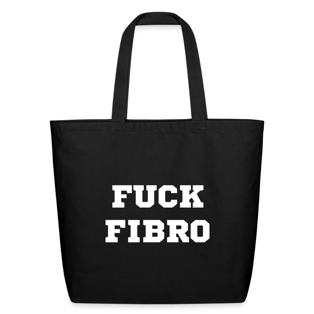 “Fuck Fibro” Eco Friendly Tote Bag - black