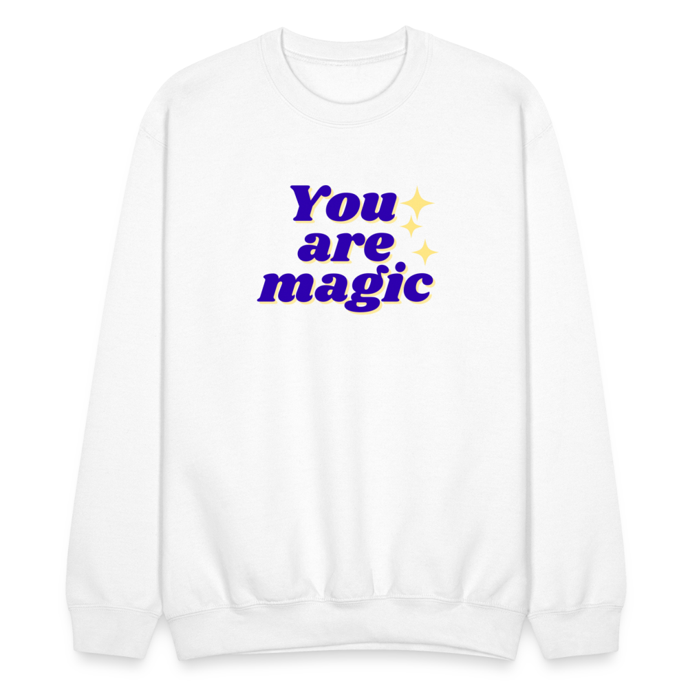“You are magic” Crewneck Sweatshirt - white