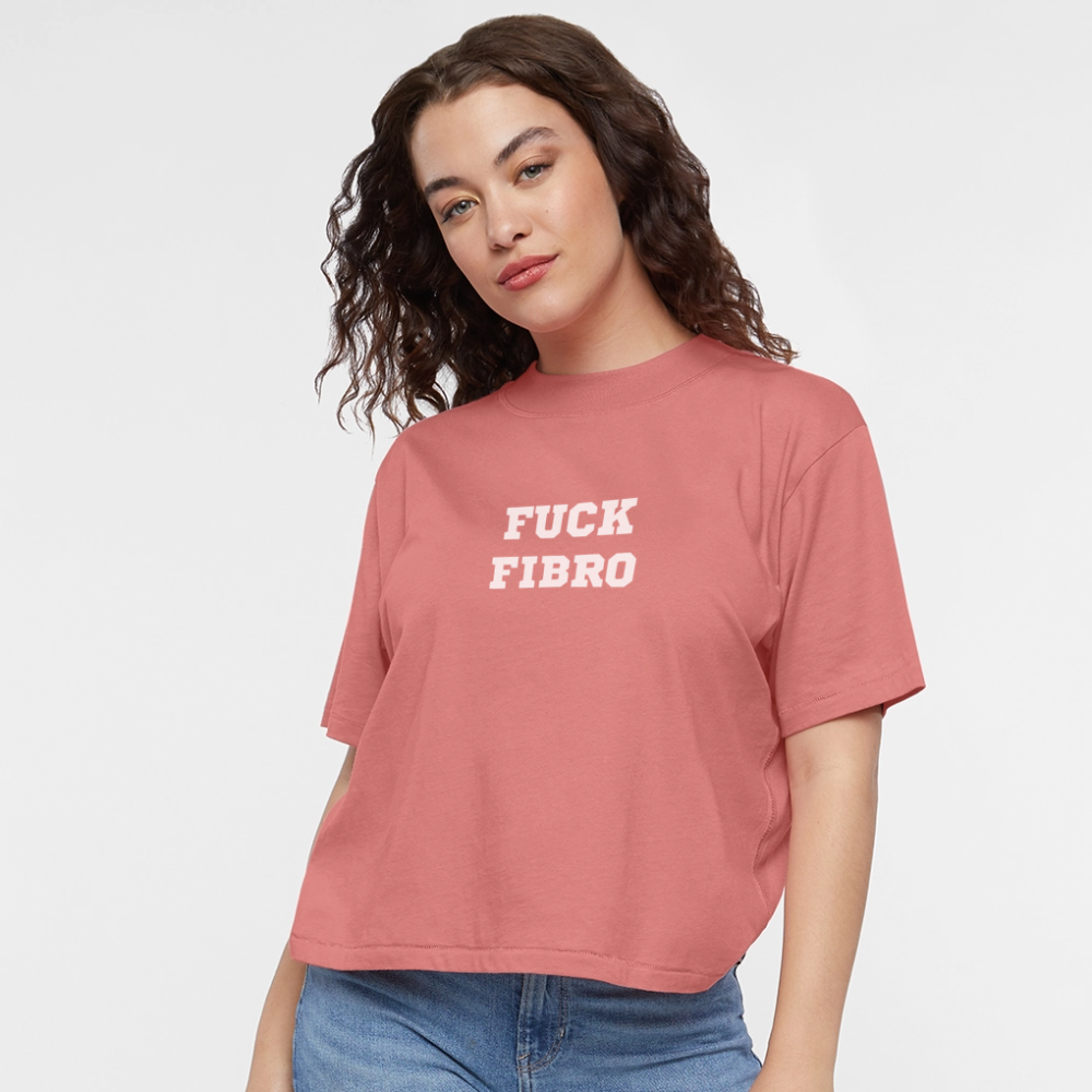 “Fuck Fibro” Women’s Boxy tee - mauve
