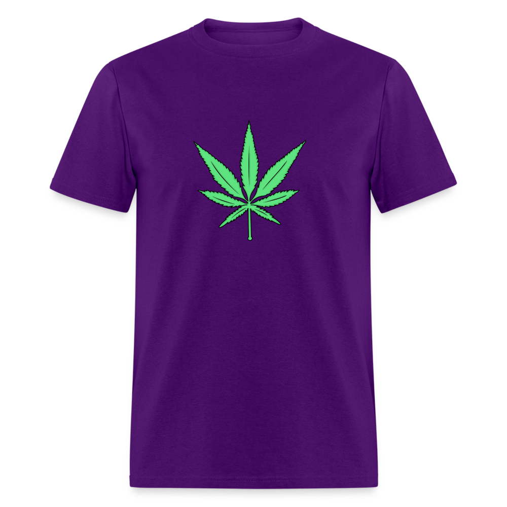 “Weed Leaf” Unisex Classic T-Shirt - purple