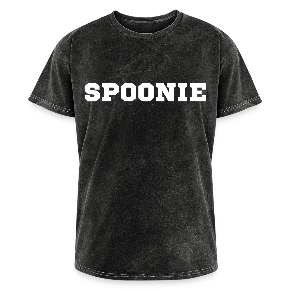 “Spoonie” Mineral Wash T-Shirt - mineral black