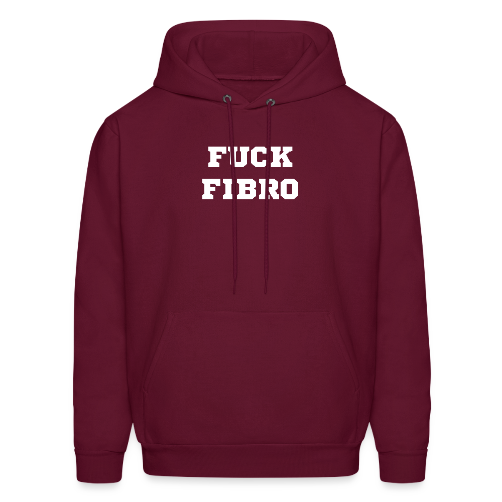 “Fuck Fibro” Men’s Hoodie - burgundy