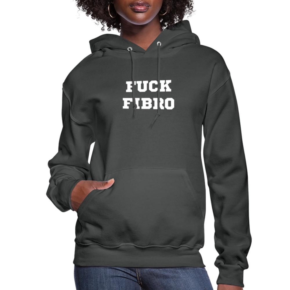 “Fuck Fibro” Women’s Hoodie - asphalt