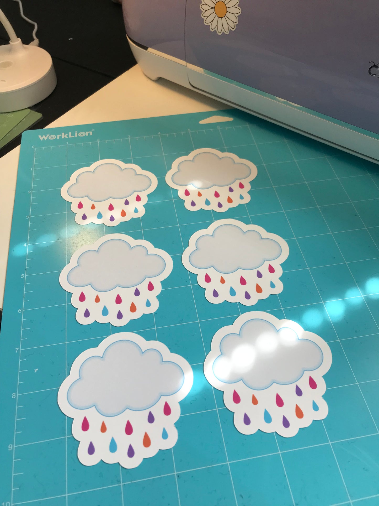 “Rainbow clouds” sticker