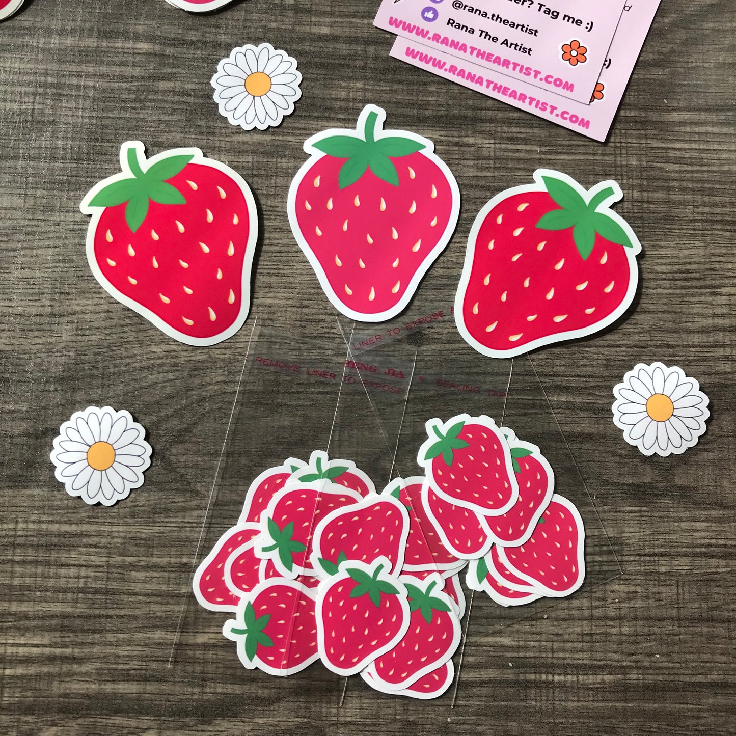 “Big strawberry sticker”