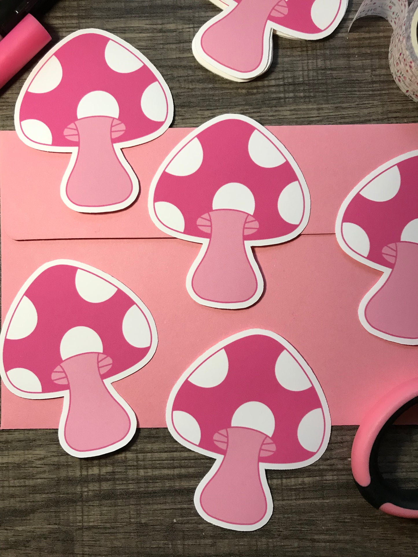 “Big pink mushroom” sticker