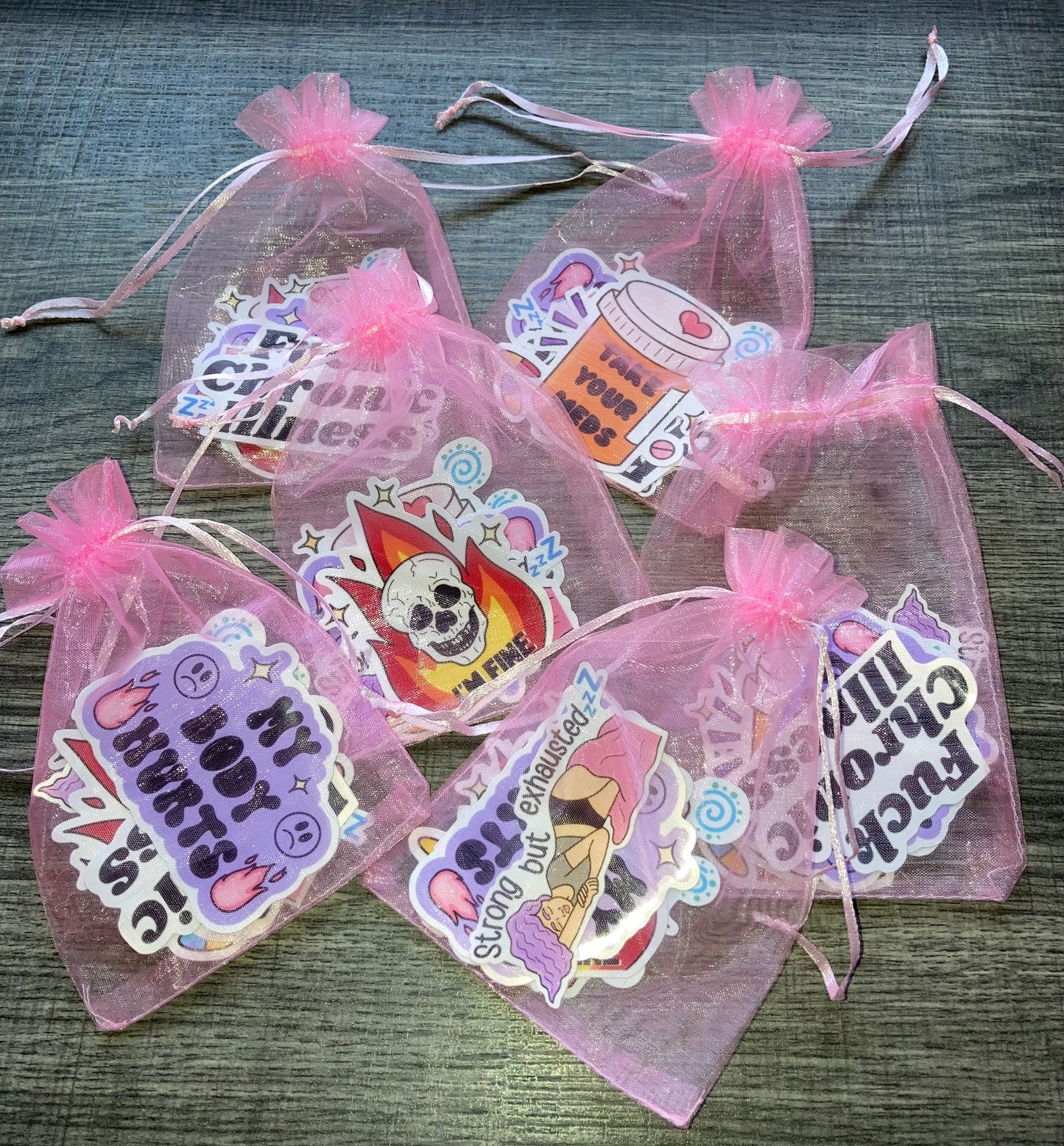 Chronic illness sticker pack