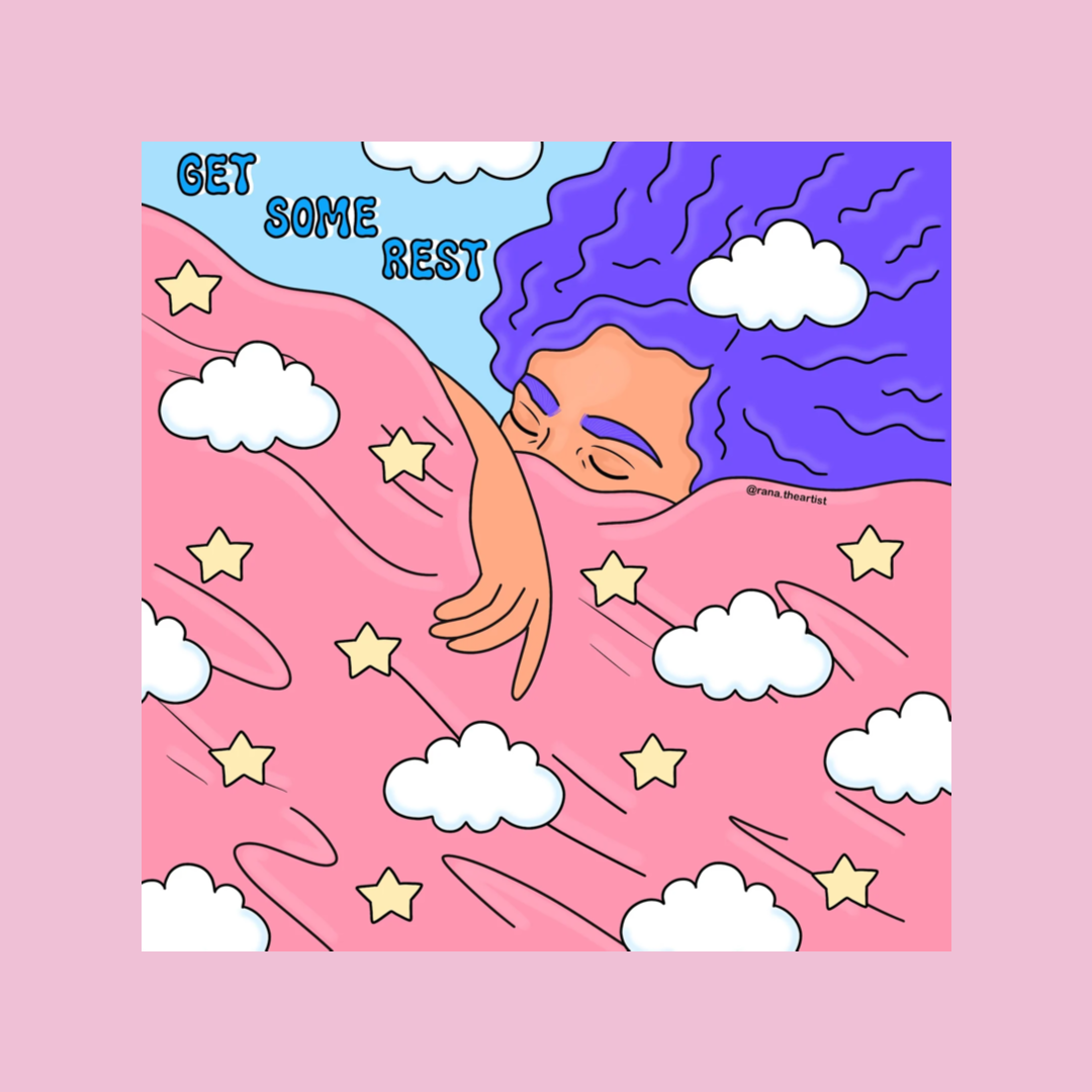 “Get some rest” sticker