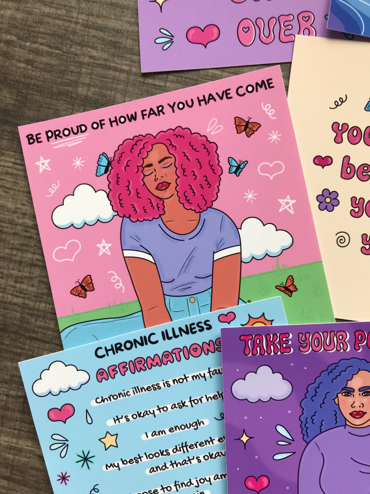 “Be proud of how far you have come” matte print