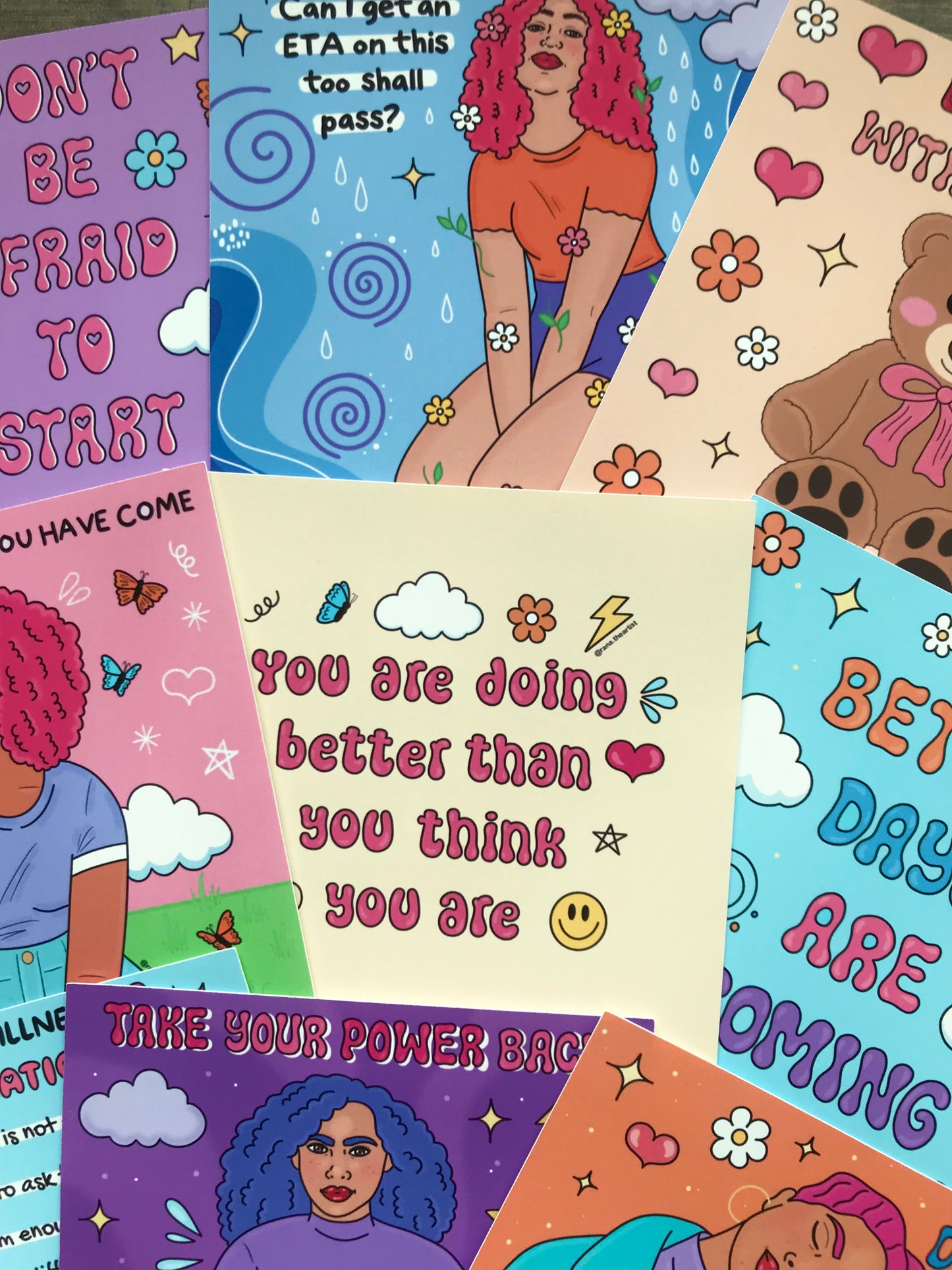 “You are doing better than you think you are” matte print