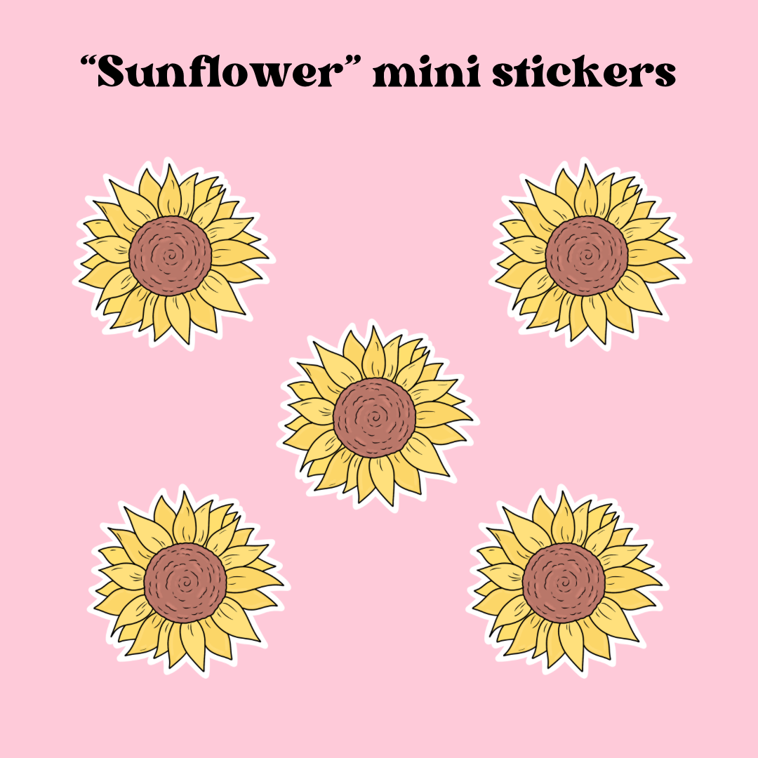 “Sunflower” mini sticker pack