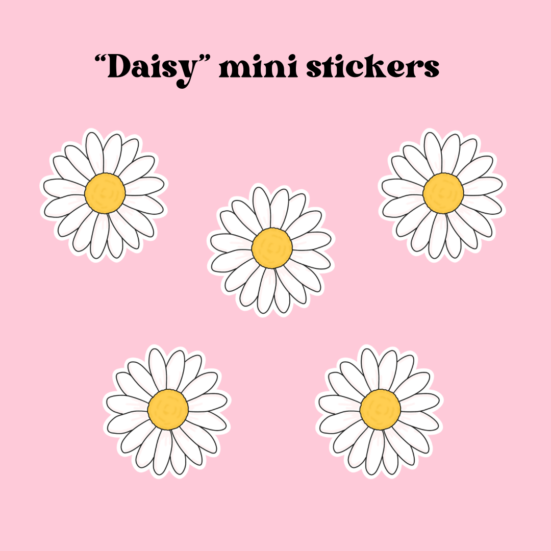 “Daisy” mini sticker pack