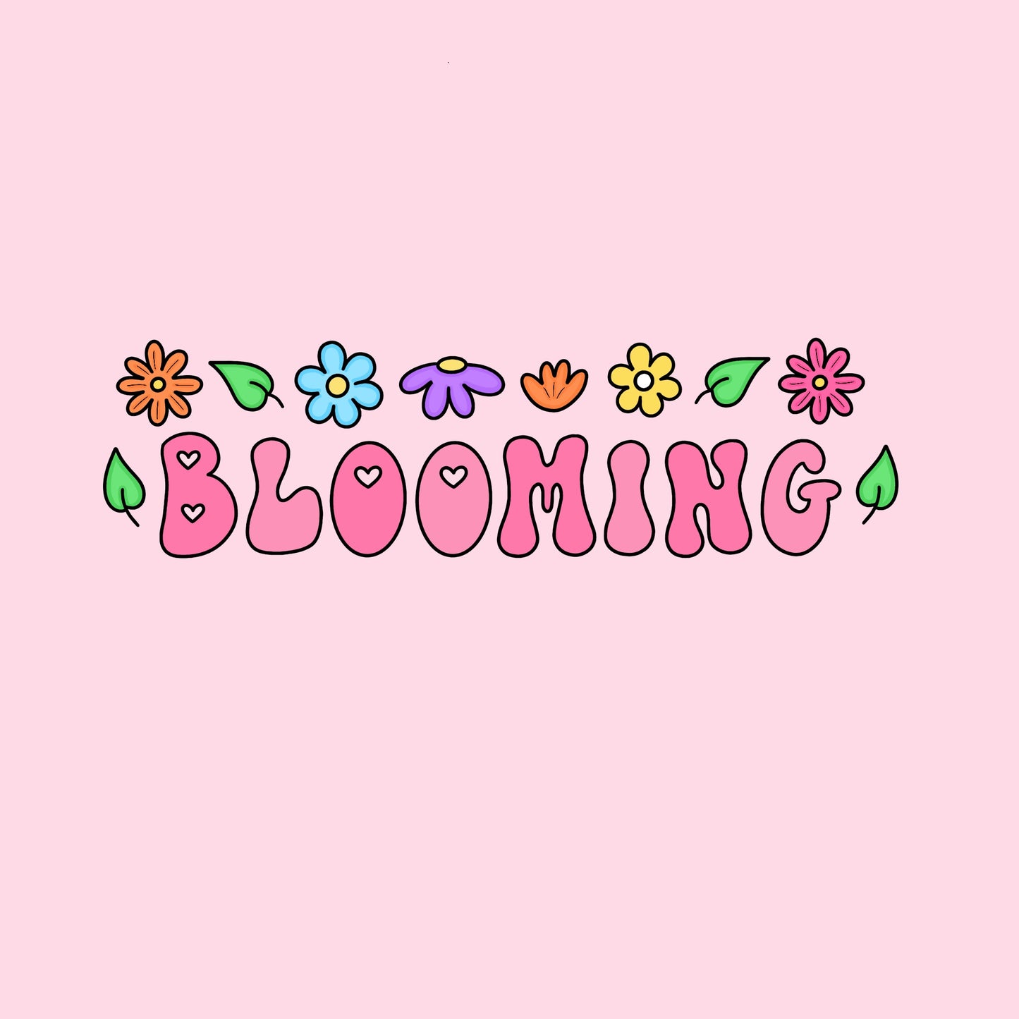 “Blooming” sticker