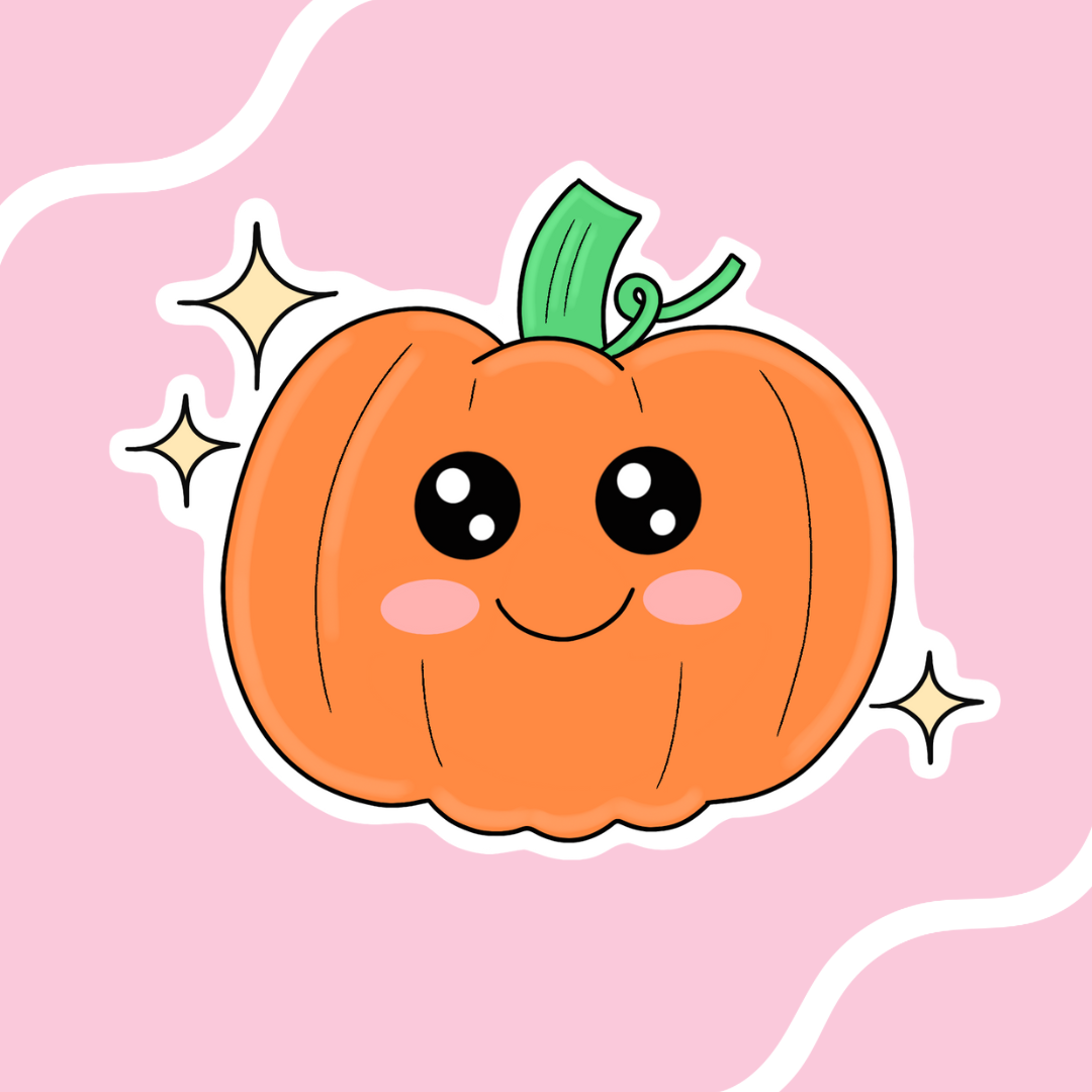 “Smiley Pumpkin” sticker (big)