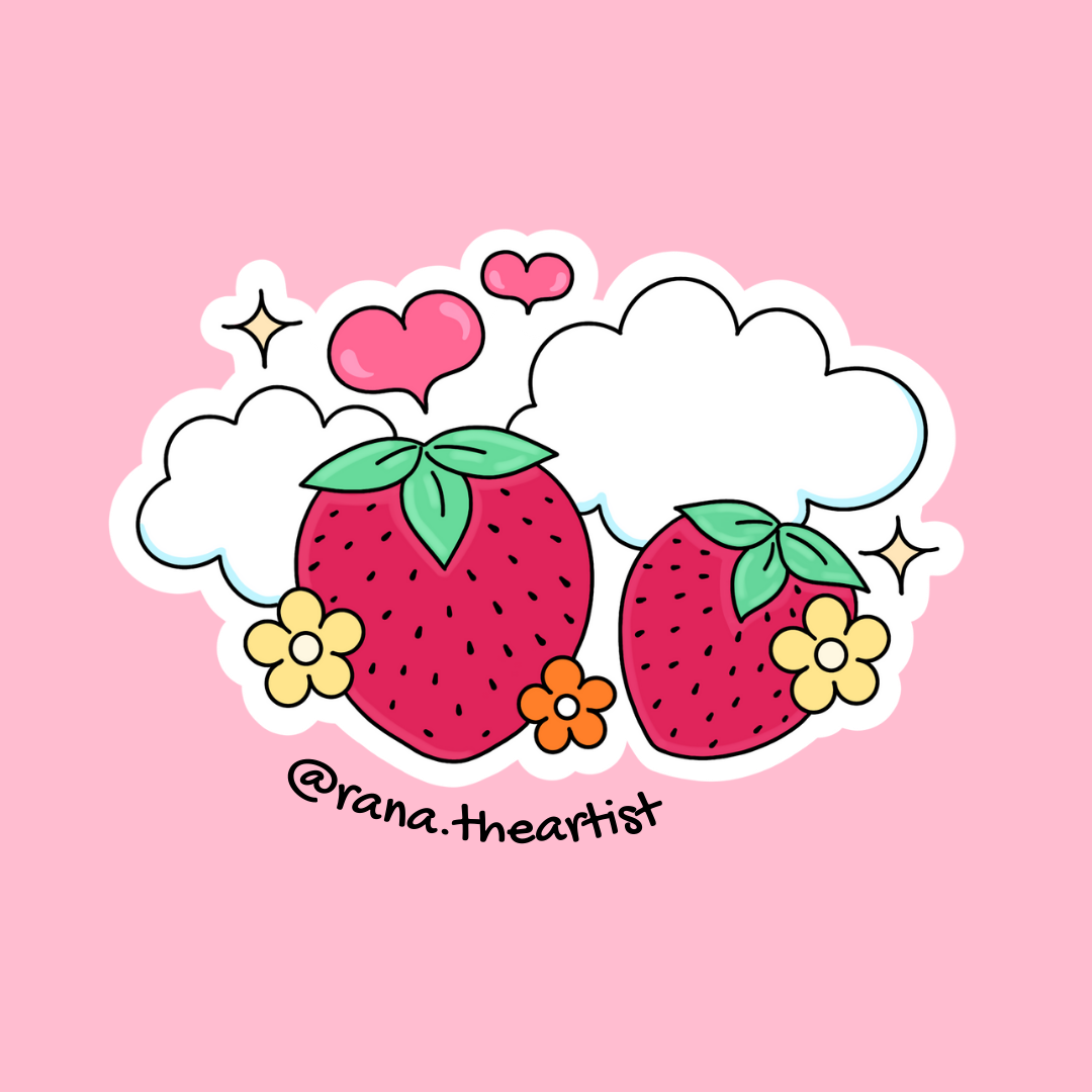 “Strawberry Dreams” sticker