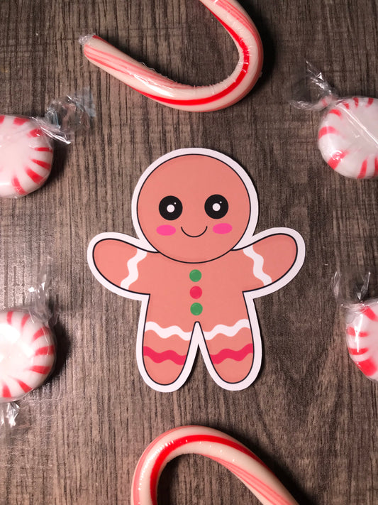 “Gingerbread boy” sticker