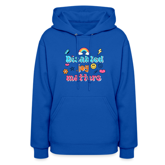 “Disabled Joy Matters” Hoodie - royal blue