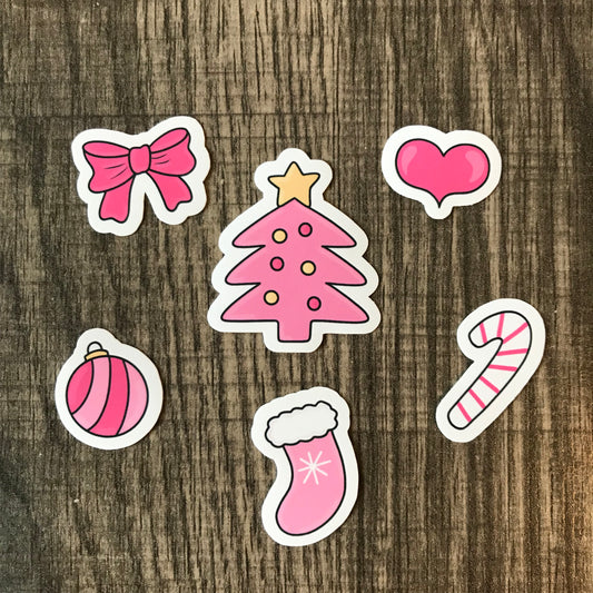 “Pink Christmas” sticker pack