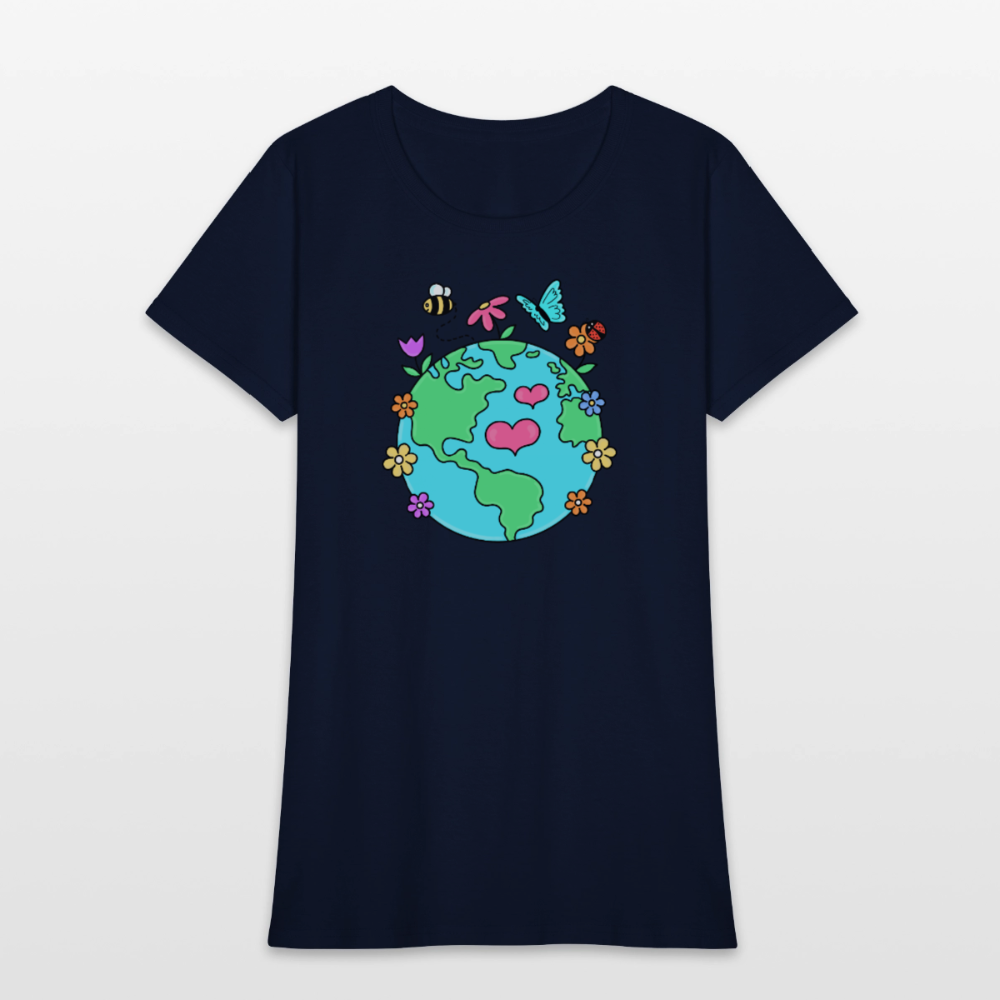 Beautiful Earth Women's T-Shirt - navy