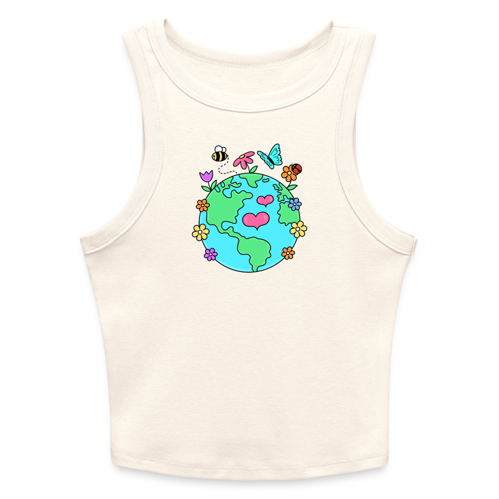 Beautiful earth Slim Fit Rib Women's Tank Top - natural