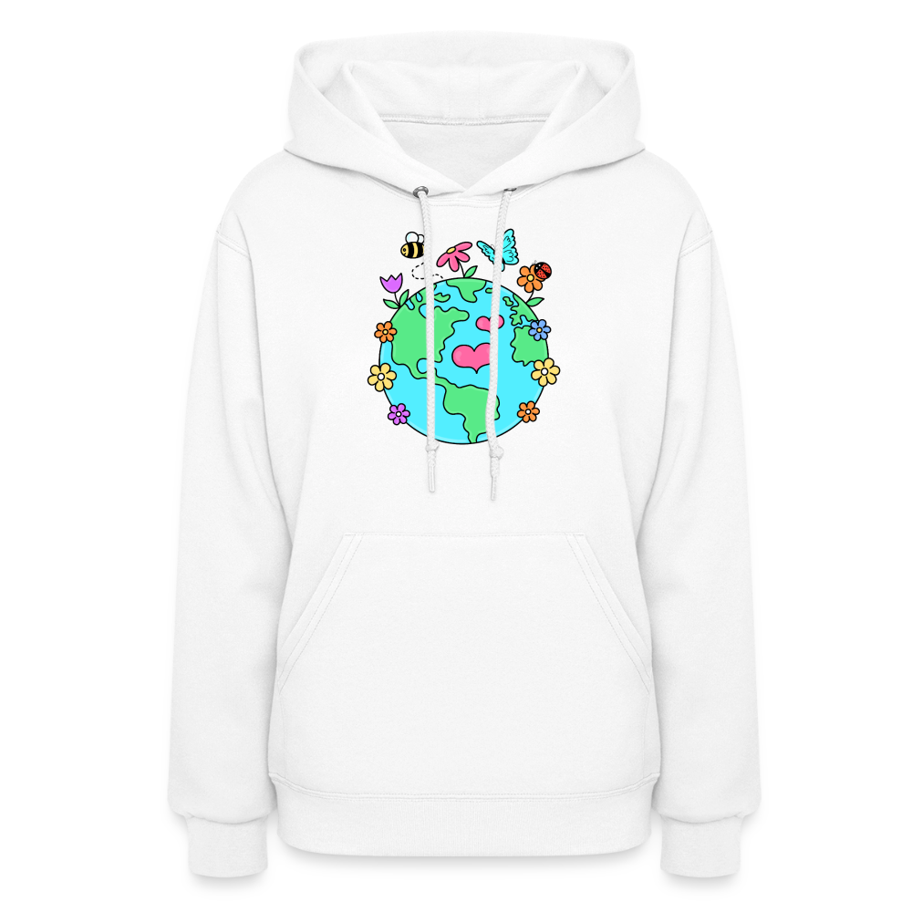 Beautiful Earth Women's Hoodie - white