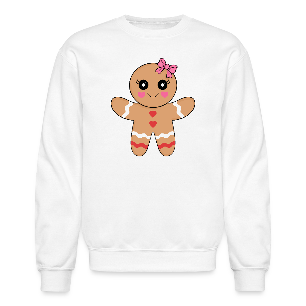 Gingerbread girl Crewneck Sweatshirt - white