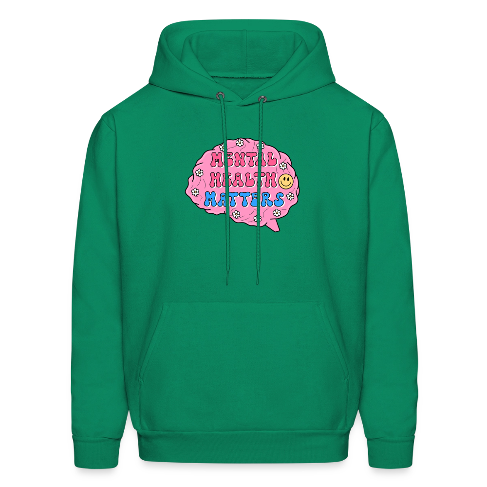 Mental Health Matters Men's Hoodie - kelly green