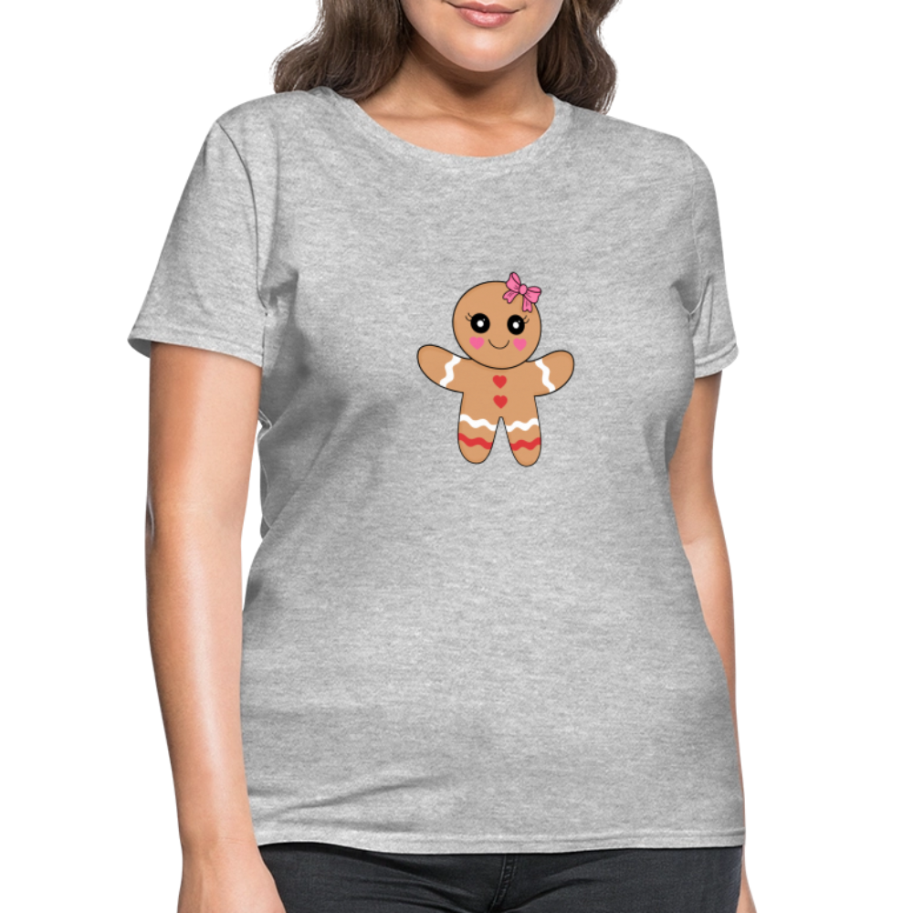 Gingerbread girl Women's T-Shirt - heather gray