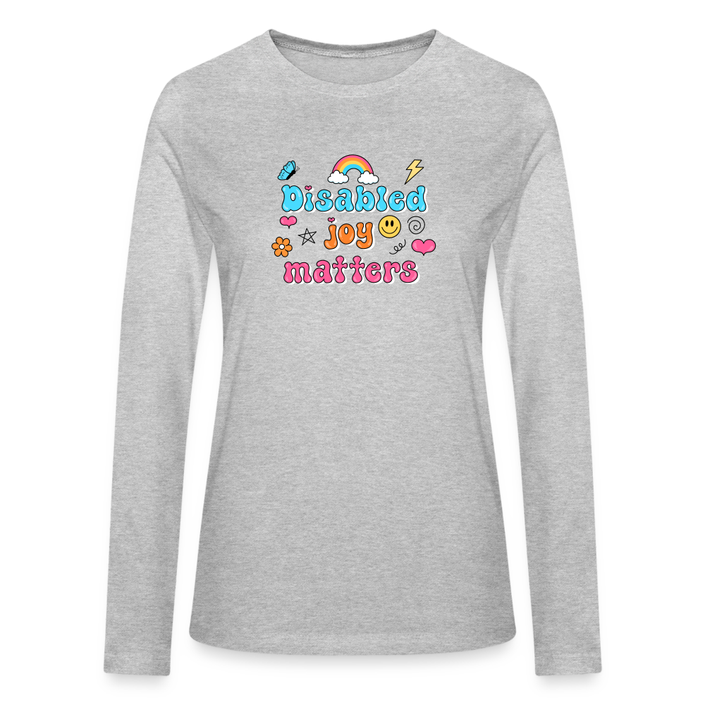 Disabled Joy Matters Long Sleeve T-Shirt - heather gray