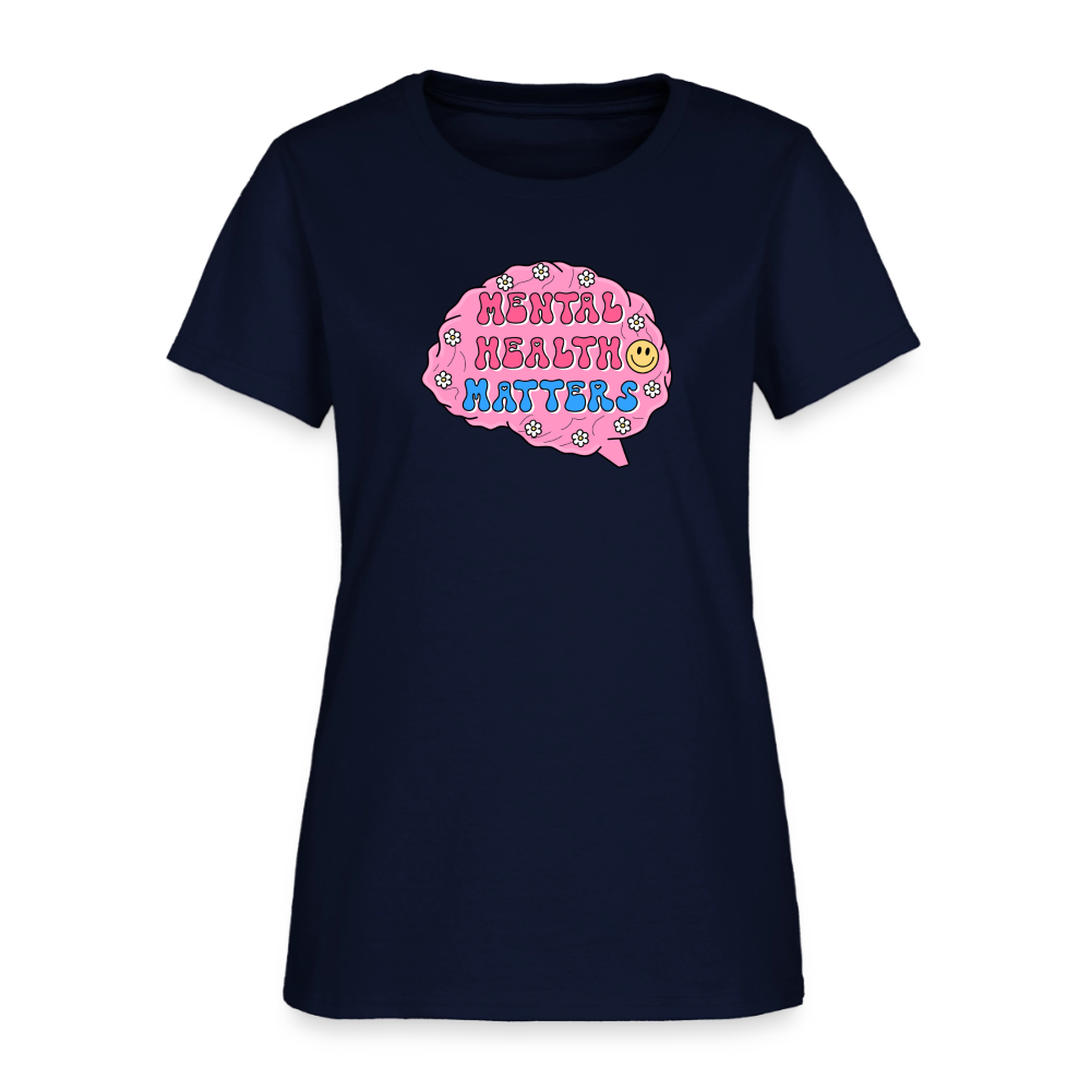 Mental Health Matters Women's T-Shirt - navy