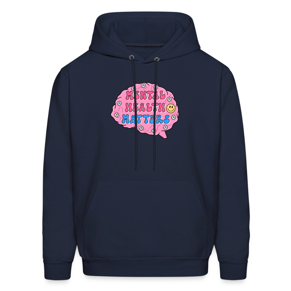 Mental Health Matters Men's Hoodie - navy