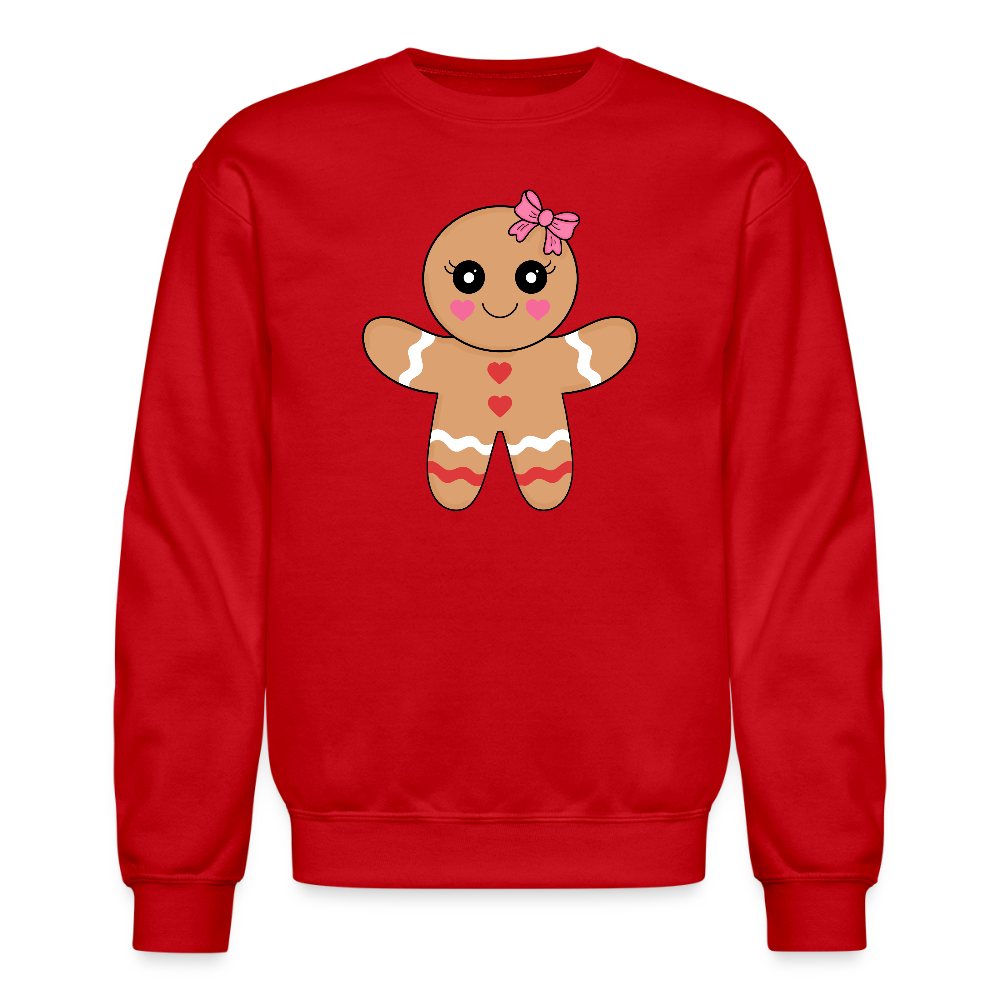 Gingerbread girl Crewneck Sweatshirt - red