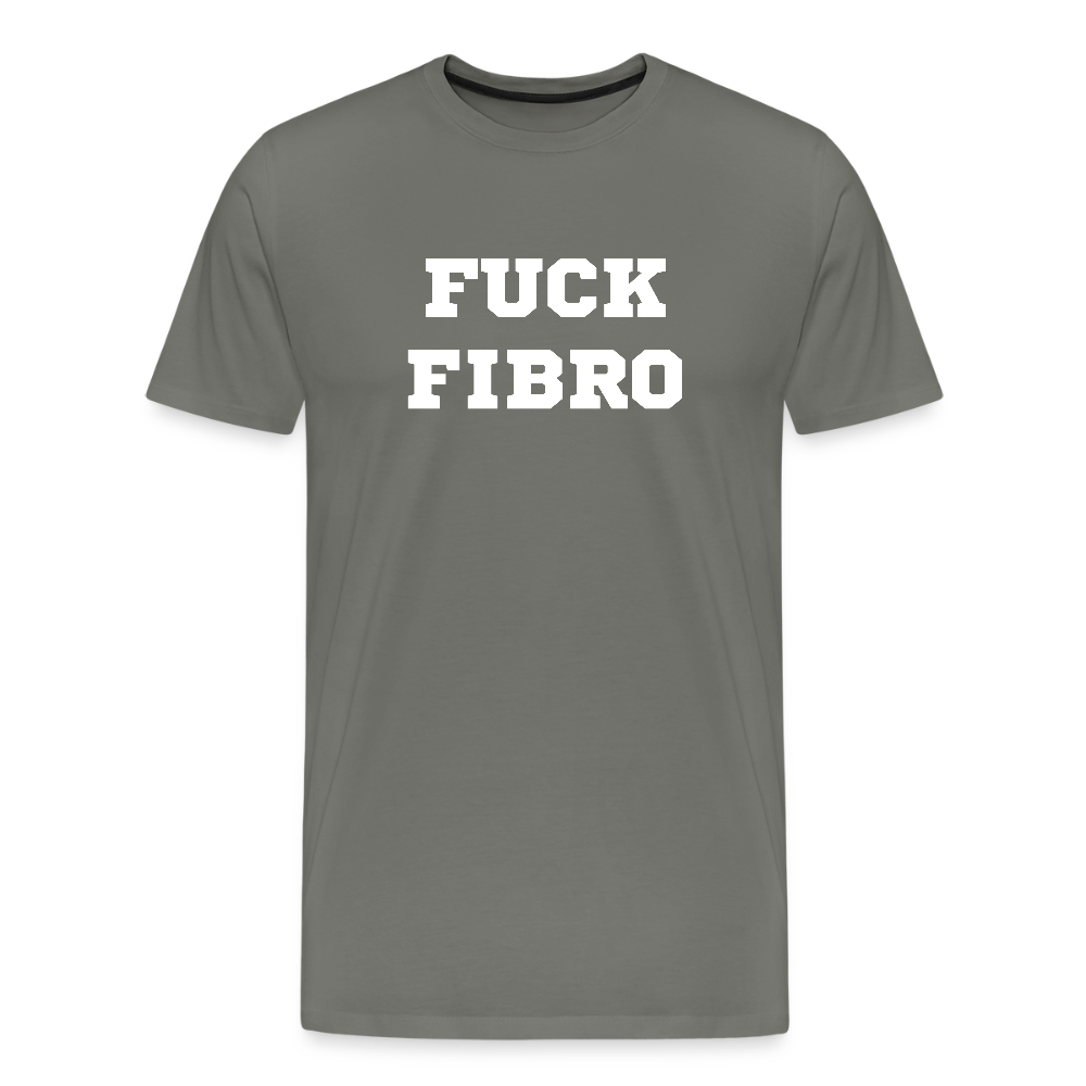 “Fuck Fibro” Men’s Premium T-Shirt - asphalt gray