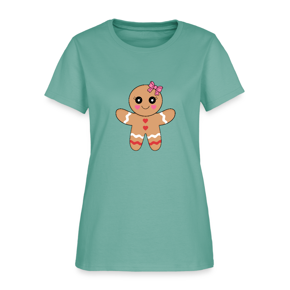 Gingerbread girl Women's T-Shirt - aquatic