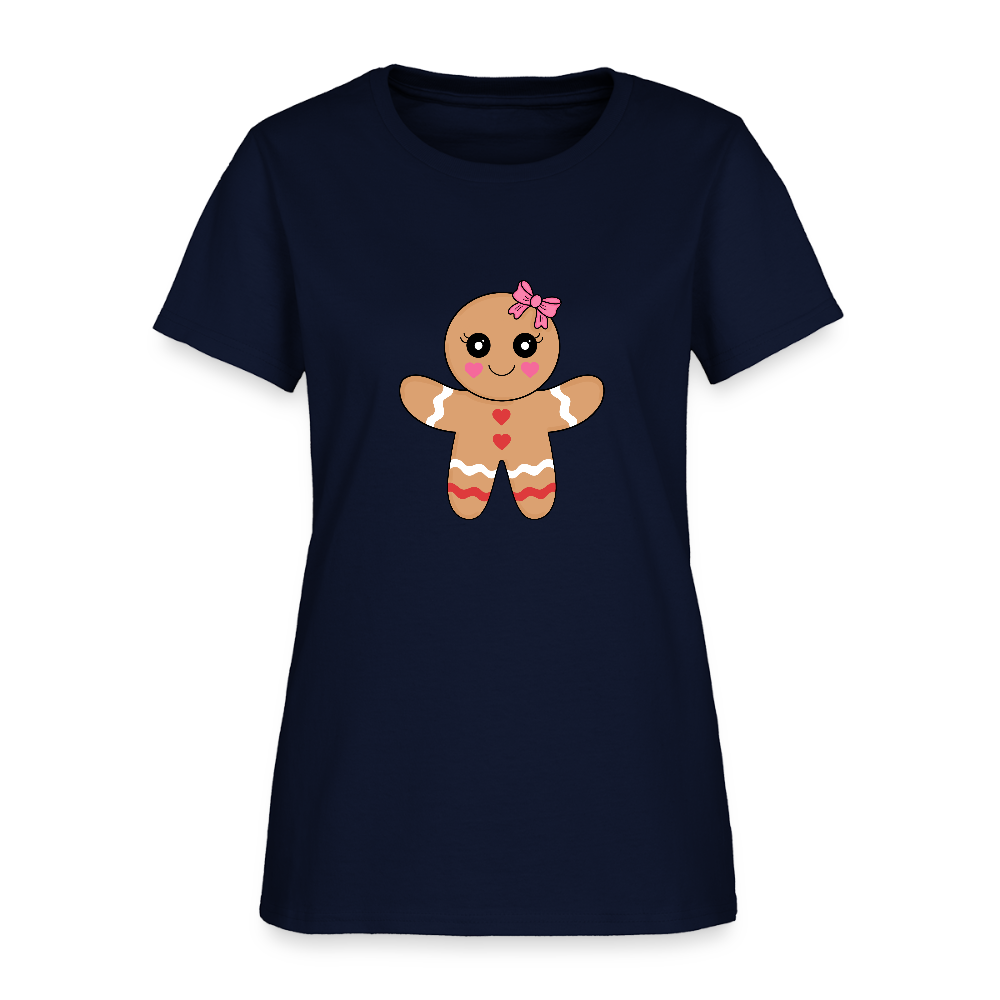 Gingerbread girl Women's T-Shirt - navy