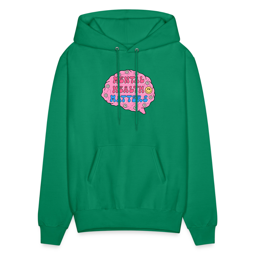 Mental Health Matters Men's Hoodie - kelly green