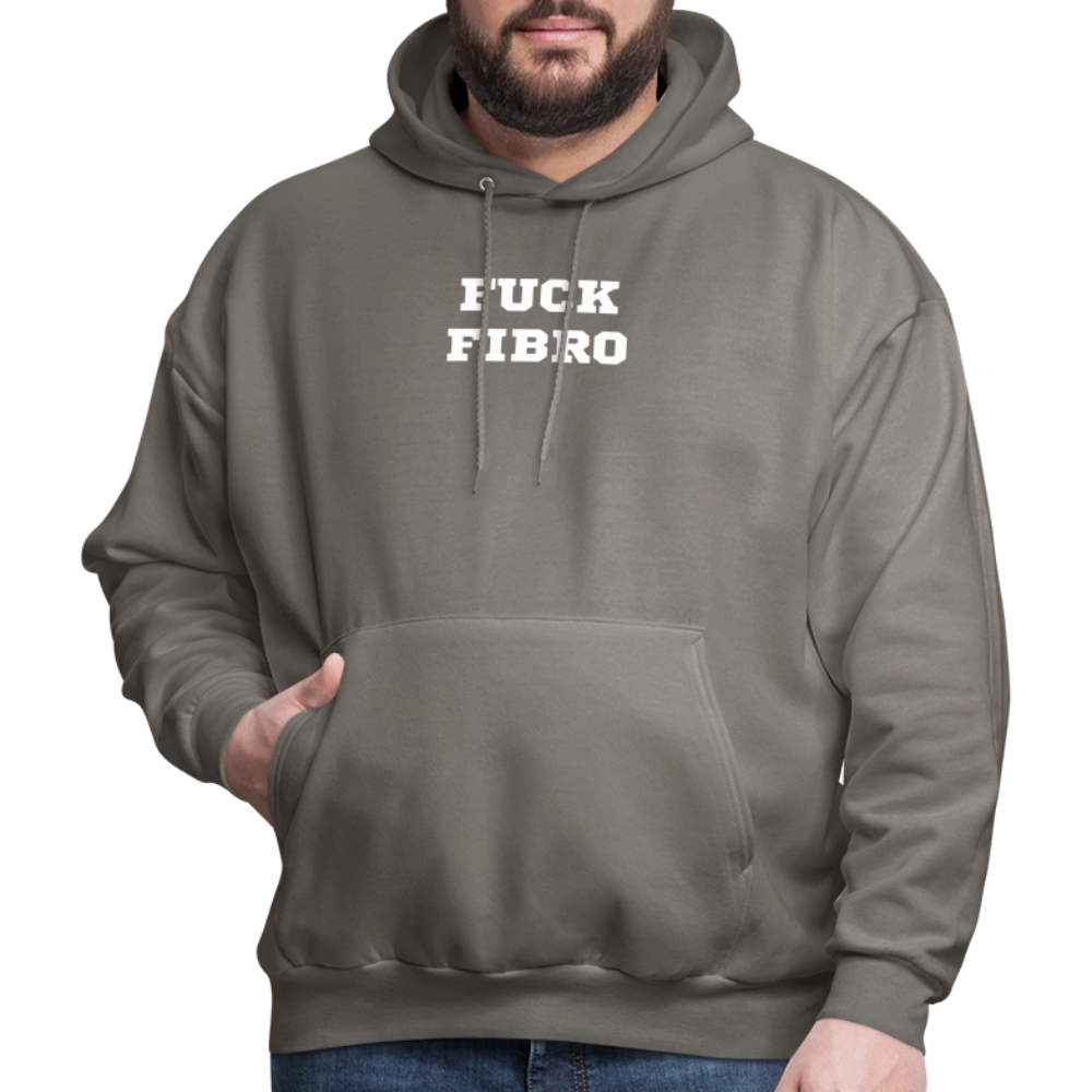 “Fuck Fibro” Men’s Hoodie - asphalt gray