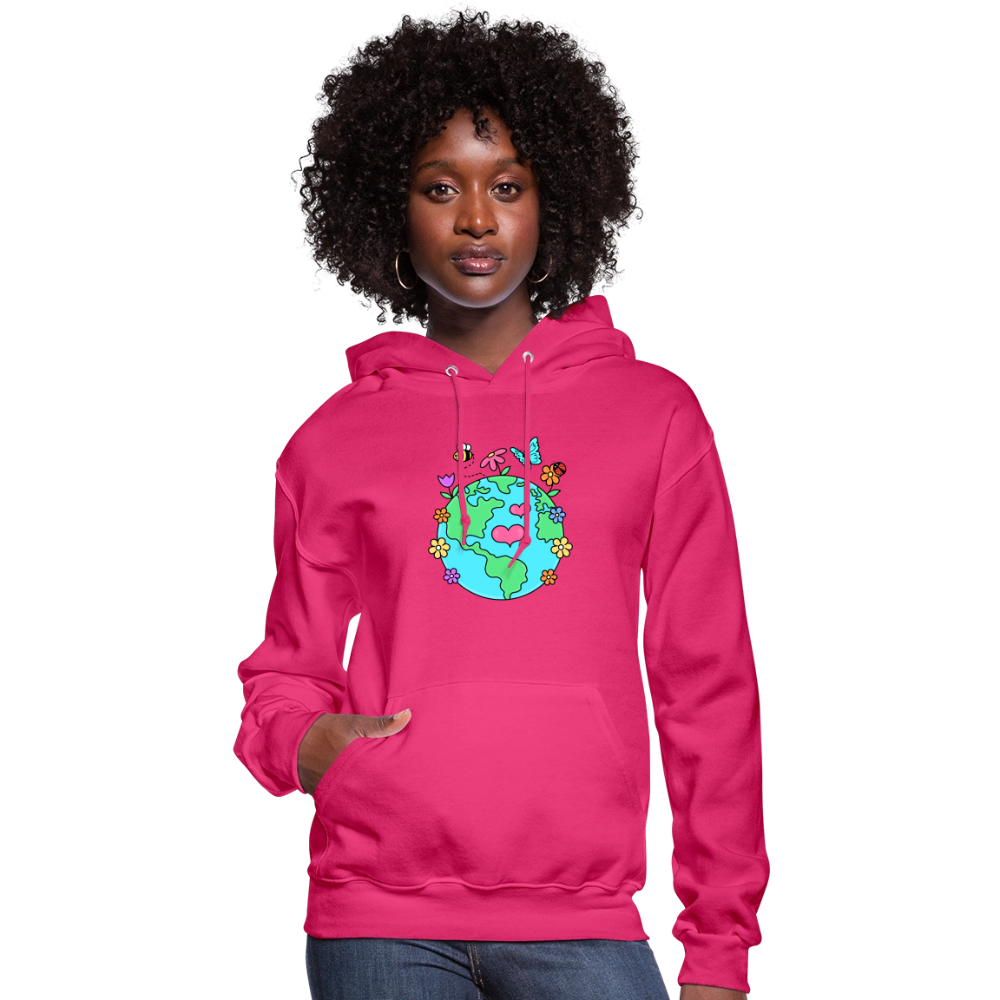 Beautiful Earth Women's Hoodie - fuchsia