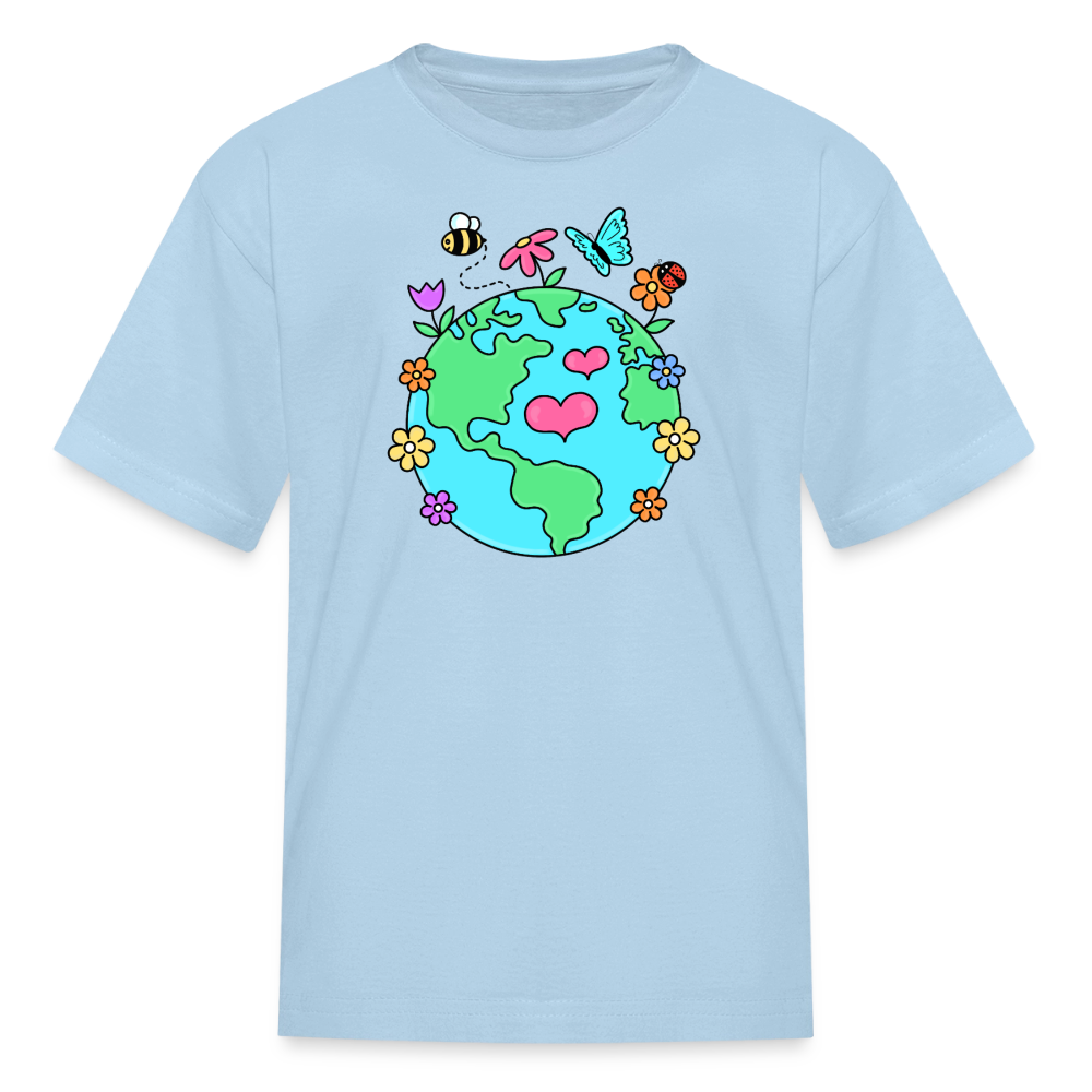 Beautiful earth Kids' T-Shirt - powder blue