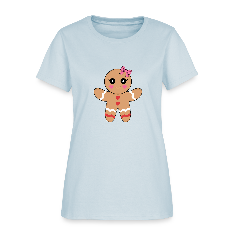 Gingerbread girl Women's T-Shirt - light blue