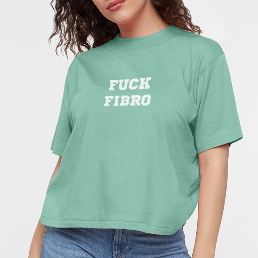 “Fuck Fibro” Women’s Boxy tee - saltwater