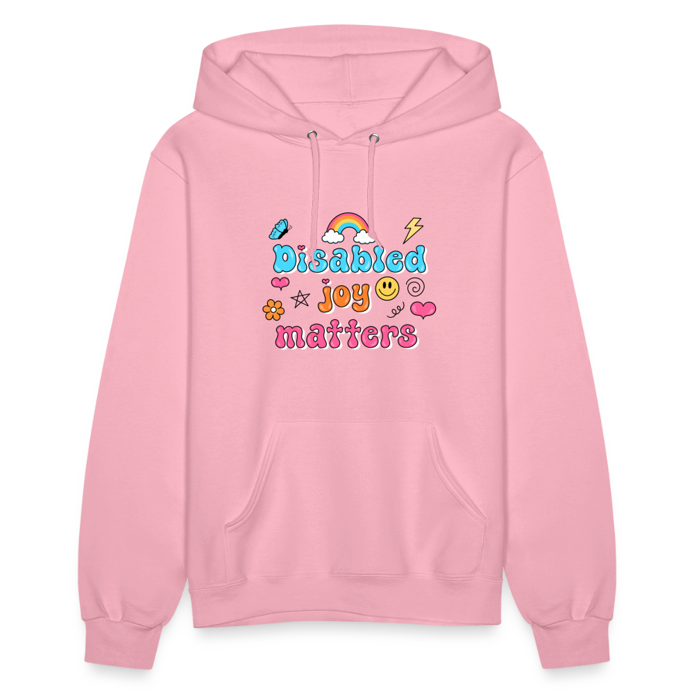 “Disabled Joy Matters” Hoodie - classic pink